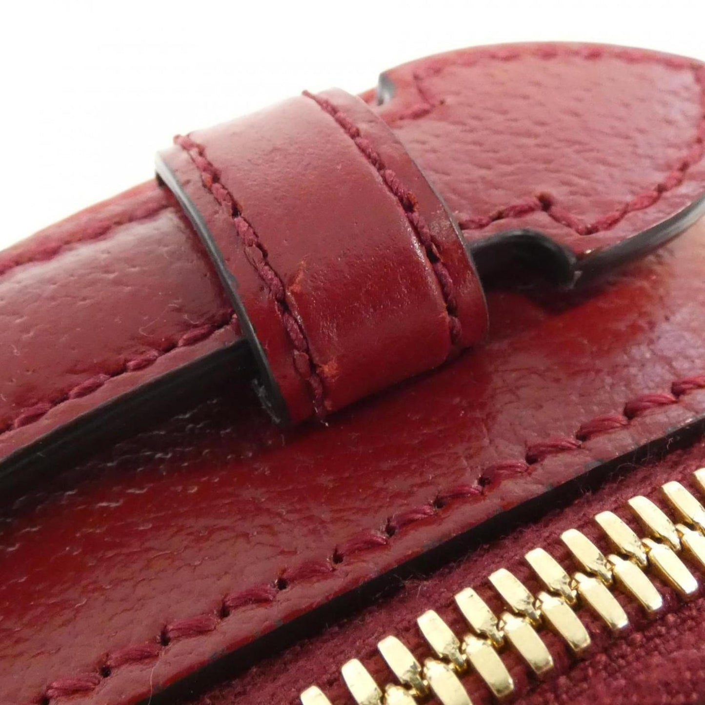 Gucci Beige Cherry Red Canvas Leather Shoulder Bag