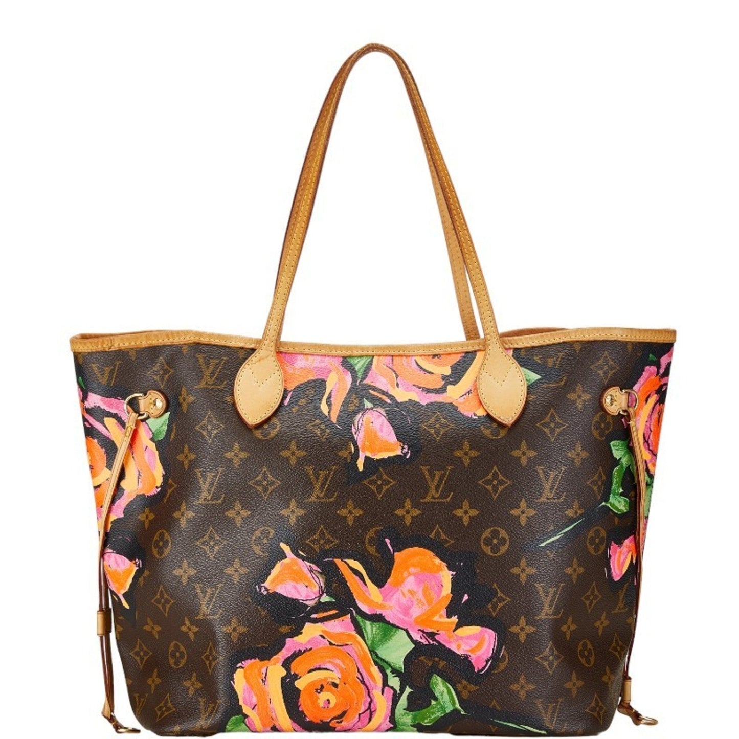 Louis Vuitton Brown Multi-Color Red Color Pvc Leather Shoulder Bag Tote Bag