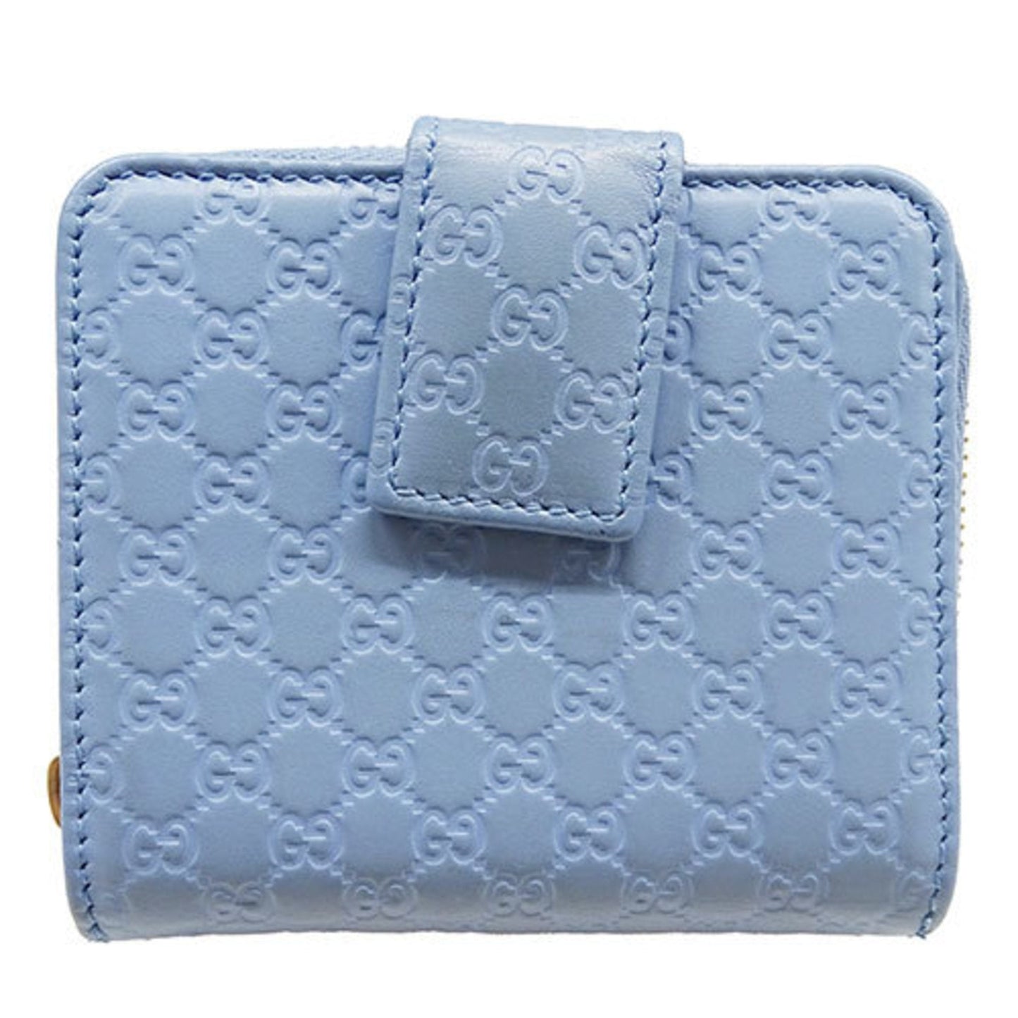 Gucci Light Blue Leather Wallet (Bi-Fold)