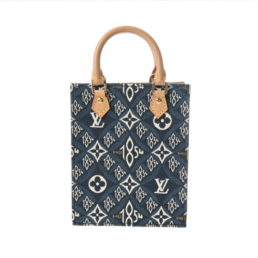 Louis Vuitton Blue Jacquard Shoulder Bag ()