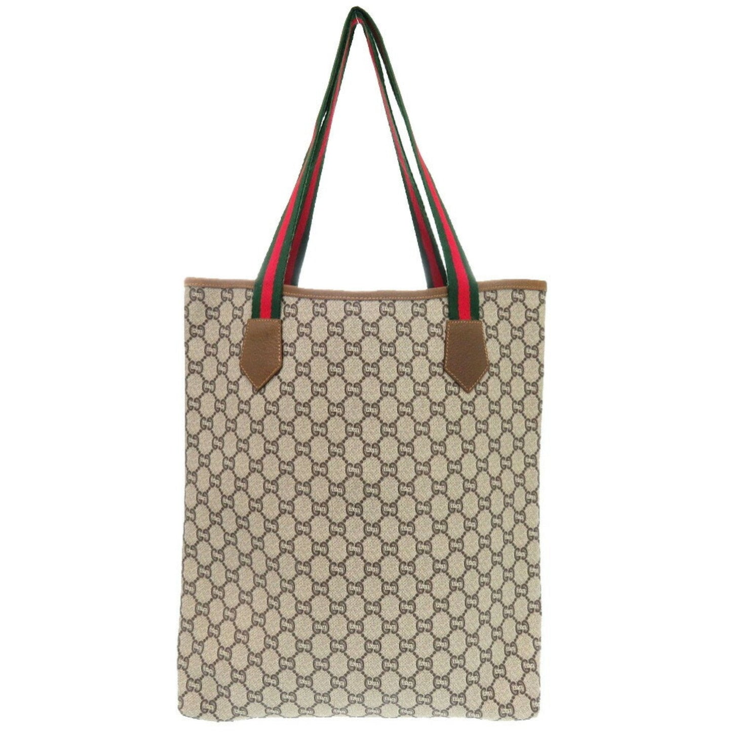 Gucci Beige Pvc Canvas Tote Bag