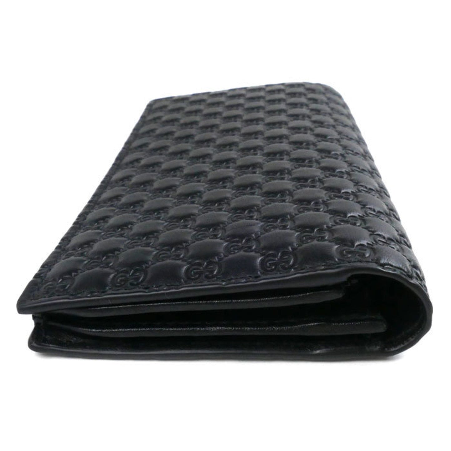 Gucci Black Leather Long Wallet (Bi-Fold)