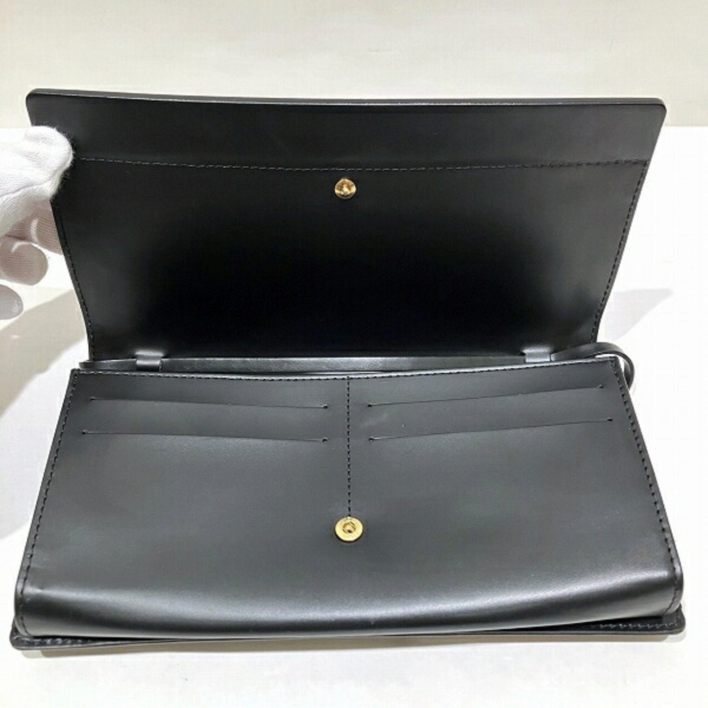 Louis Vuitton Epi Noir Epi Leather Clutch Bag Shoulder Bag