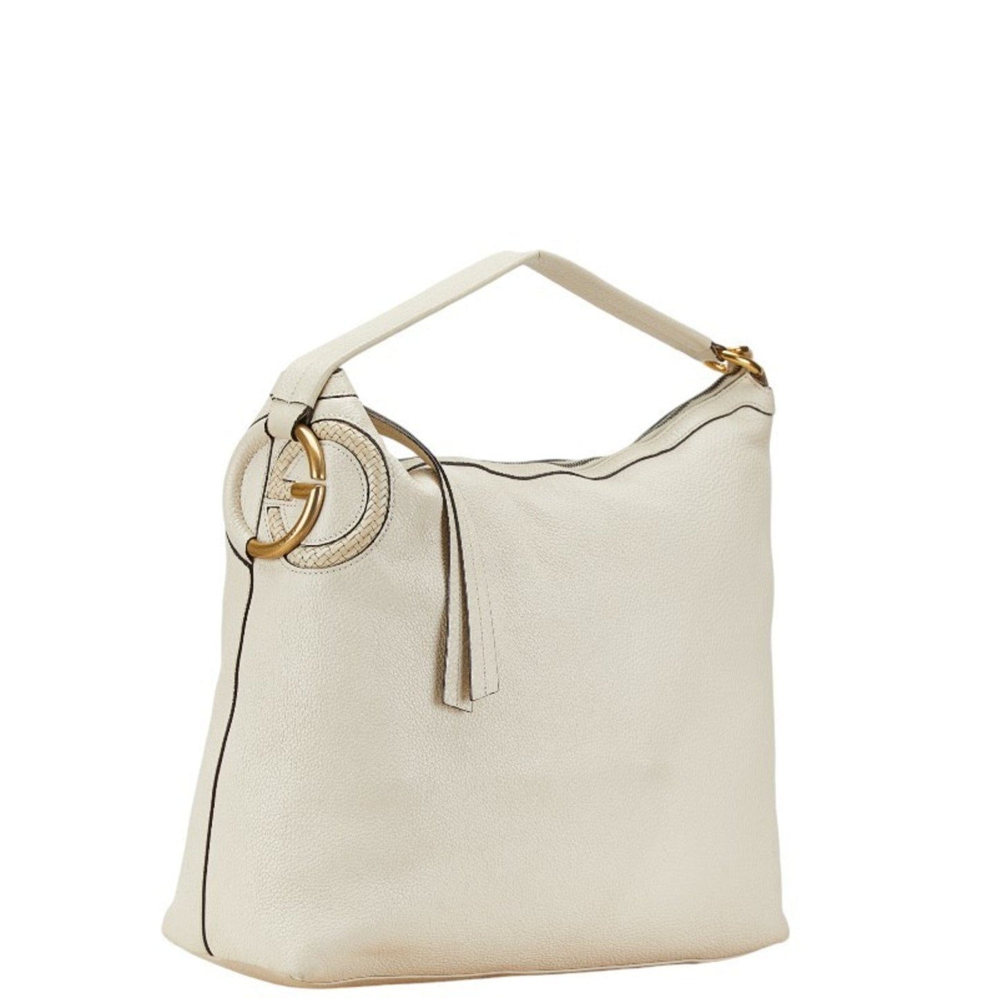 Gucci Ivory Leather Shoulder Bag