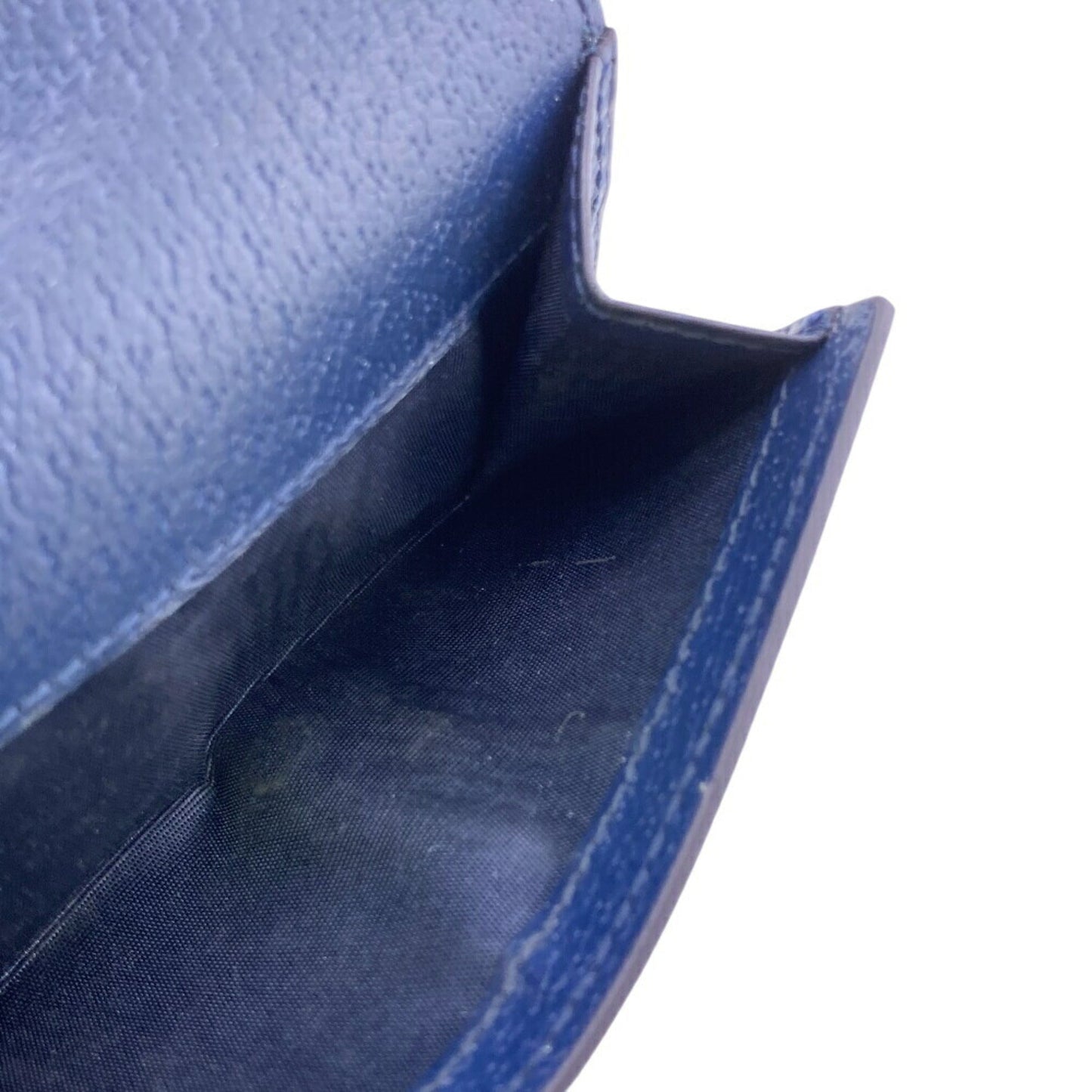 Gucci Beige Blue Gg Supreme Leather Wallet (Tri-Fold)