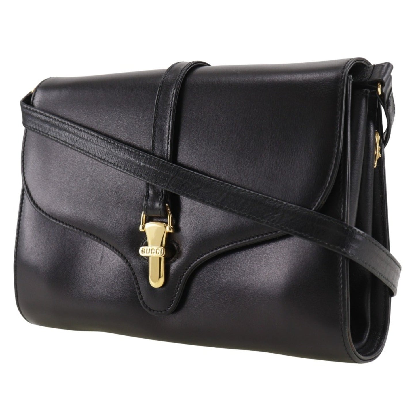 Gucci Black Leather Shoulder Bag
