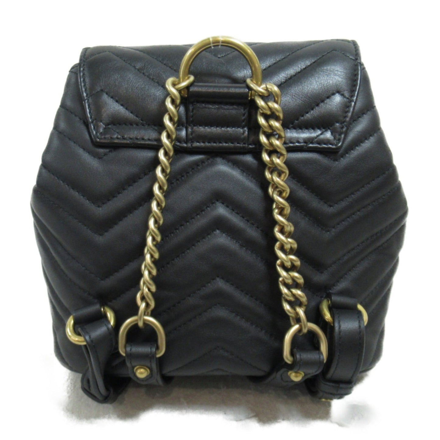 Gucci Black Leather Backpack