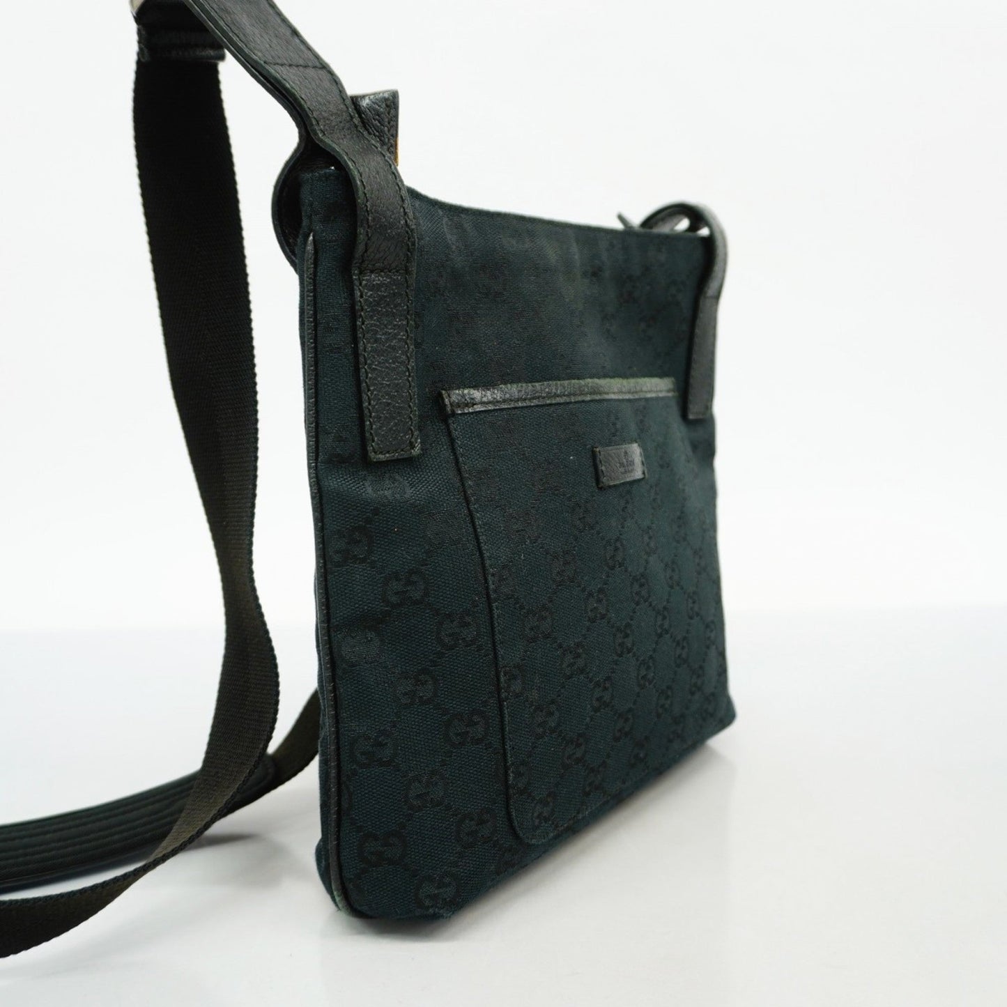 Gucci Black Canvas Shoulder Bag