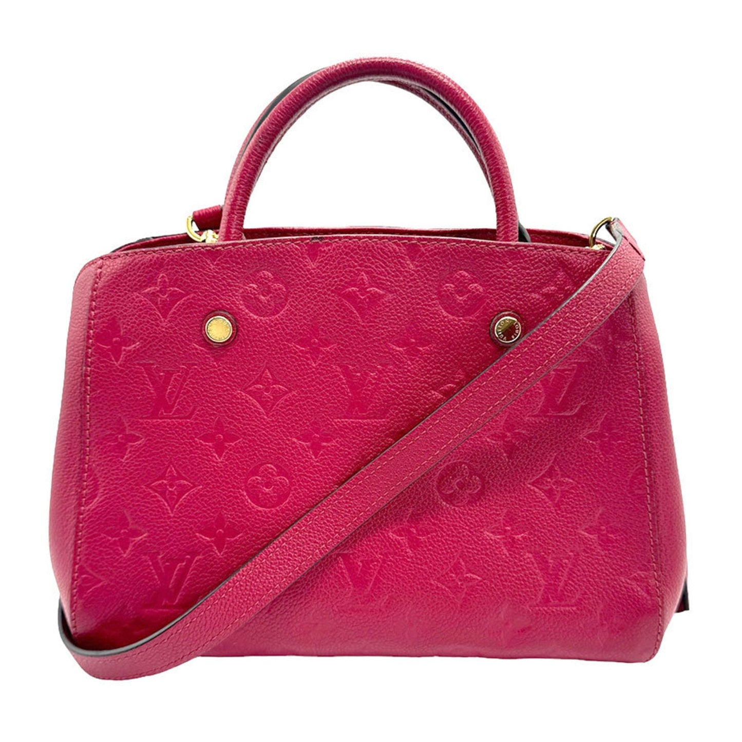 Louis Vuitton Red Color Monogram Empreinte Handbag Shoulder Bag ()