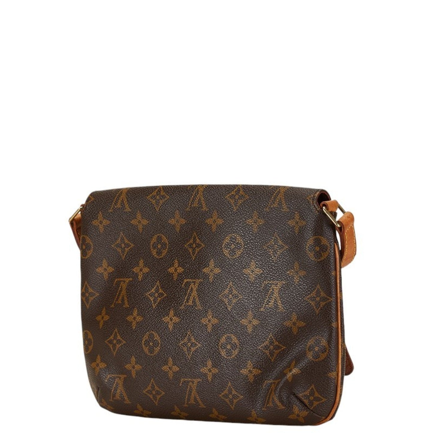 Louis Vuitton Brown Pvc Leather Handbag Shoulder Bag