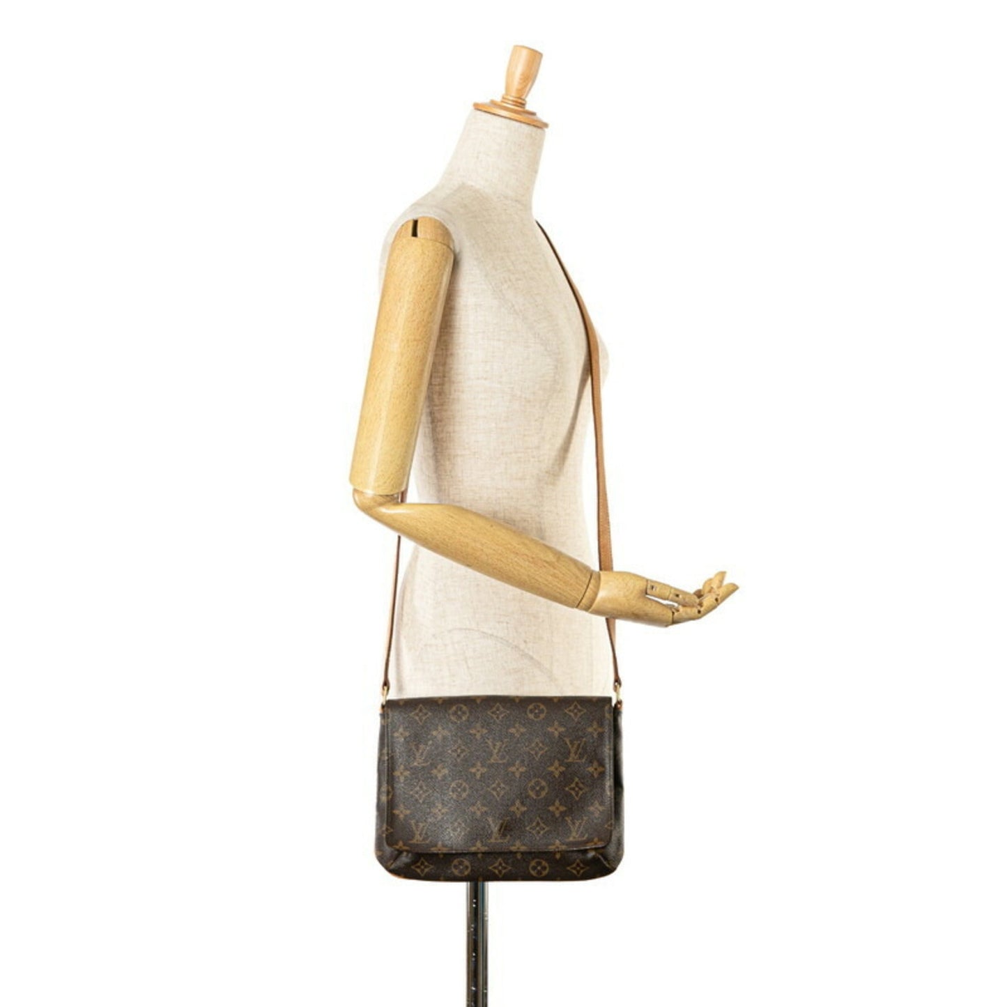 Louis Vuitton Brown Pvc Leather Shoulder Bag