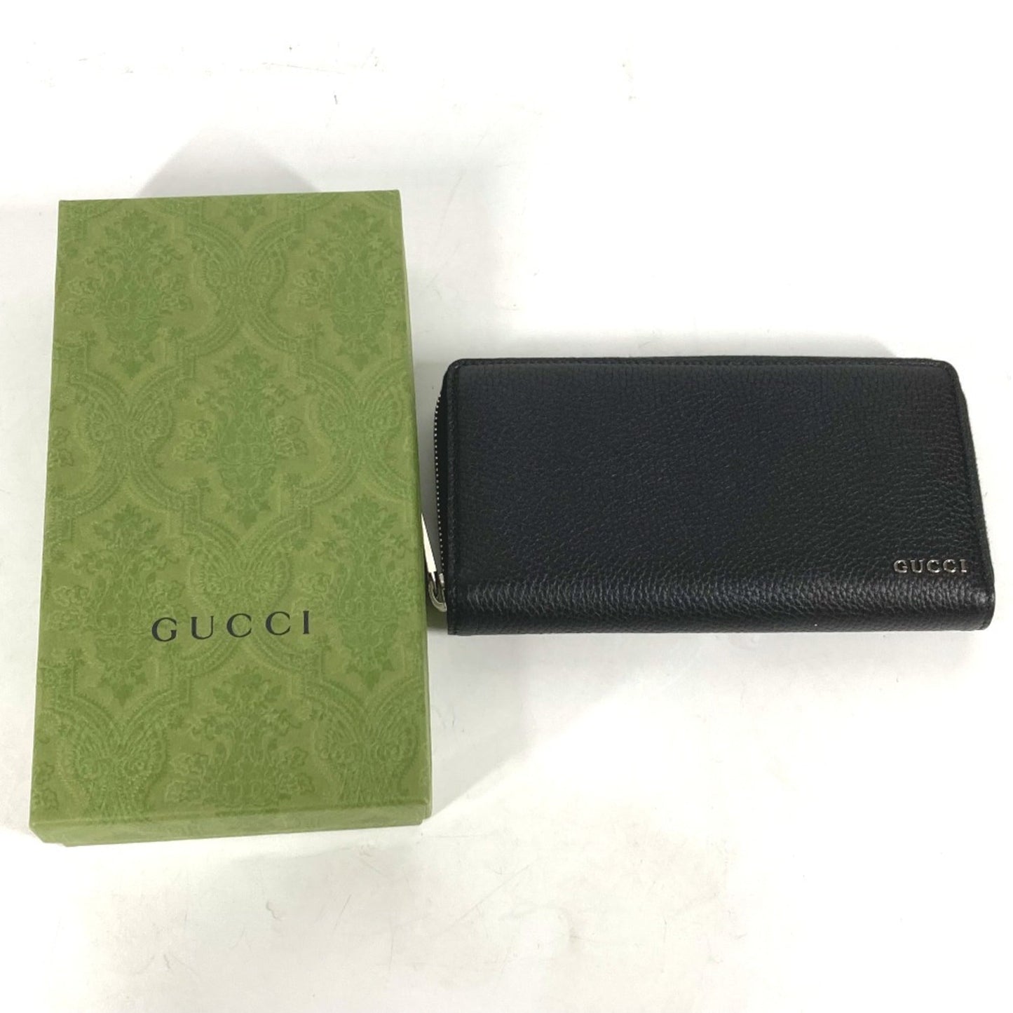 Gucci Black Leather Long Wallet (Bi-Fold)