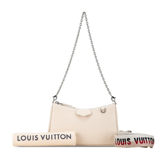 Louis Vuitton White Epi Leather Handbag Shoulder Bag ()