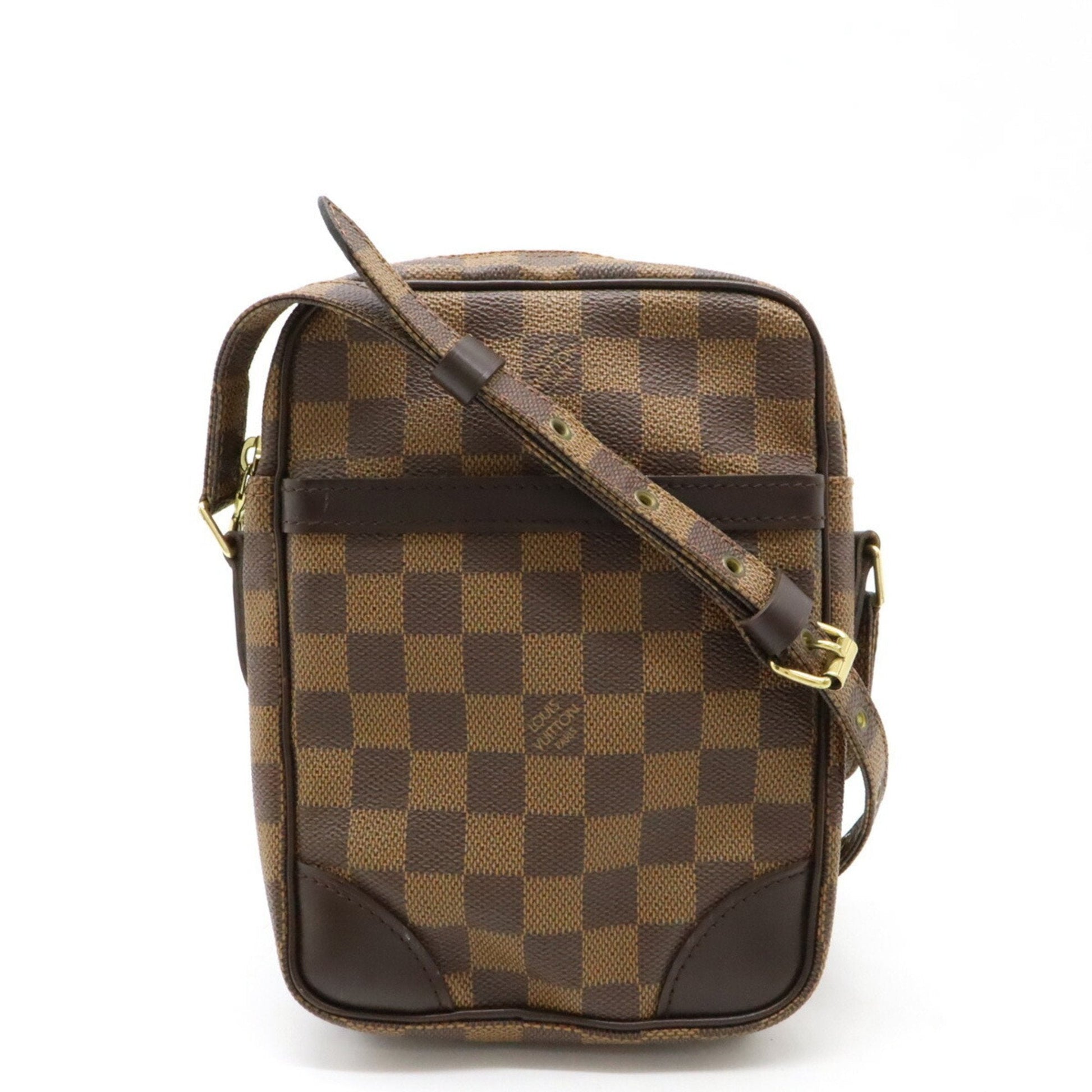 Louis Vuitton Brown Damier Canvas Galle Pvc Shoulder Bag ()