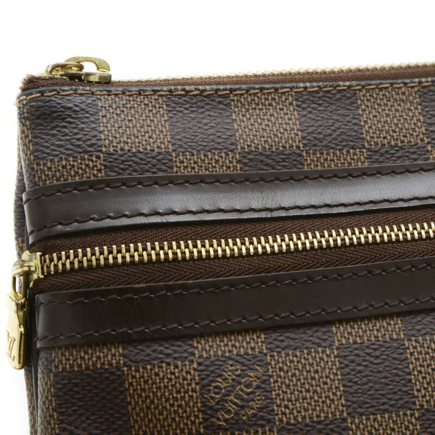 Louis Vuitton Damier Canvas Ebene Damier Canvas Pochette Shoulder Bag