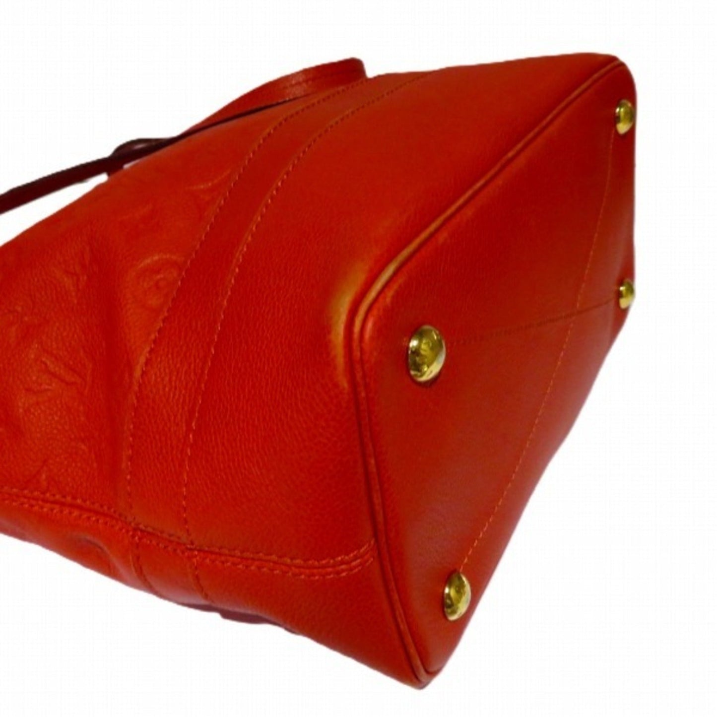 Louis Vuitton Auriane Red Color Monogram Empreinte Leather Shoulder Bag Tote Bag