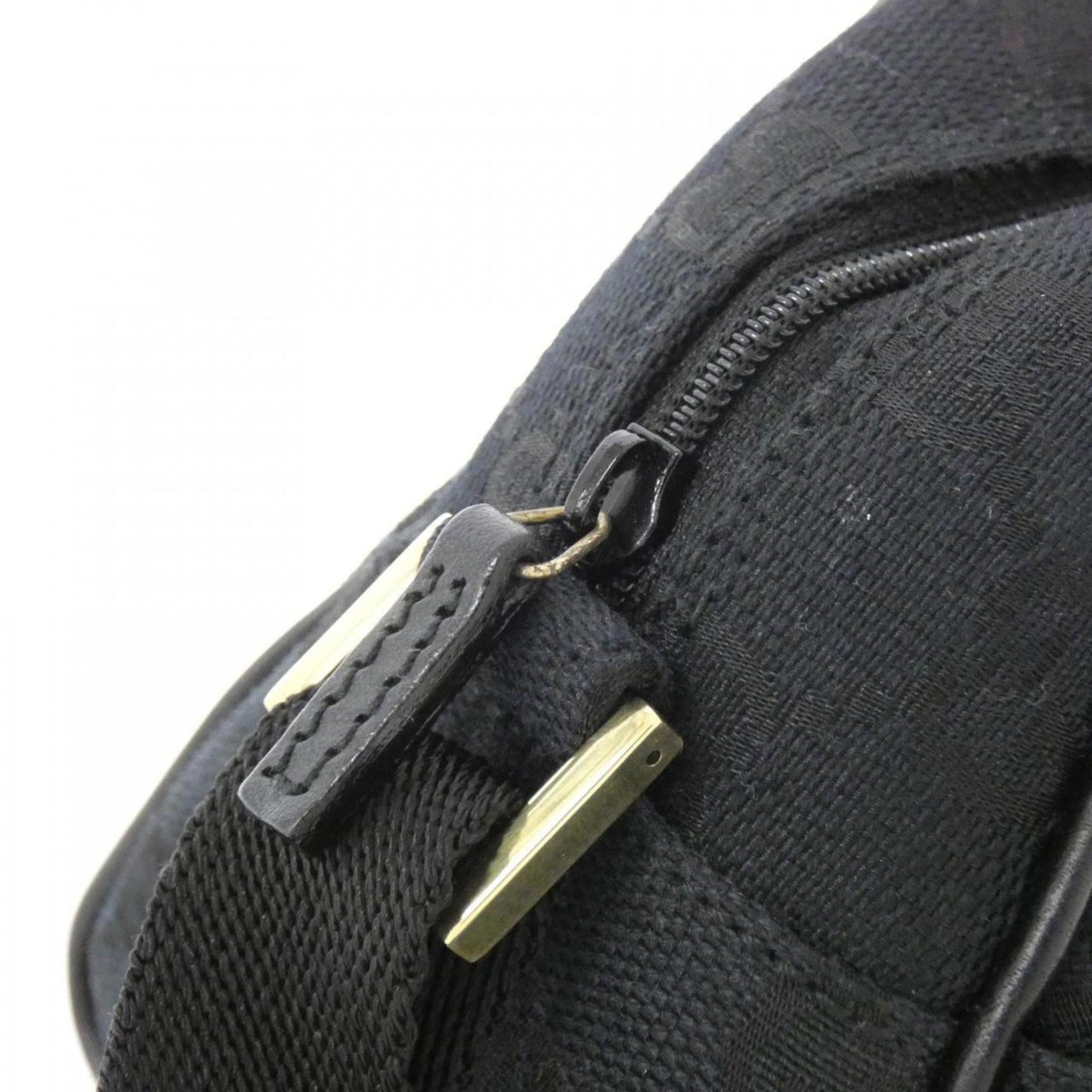 Gucci Black Gg Canvas Handbag