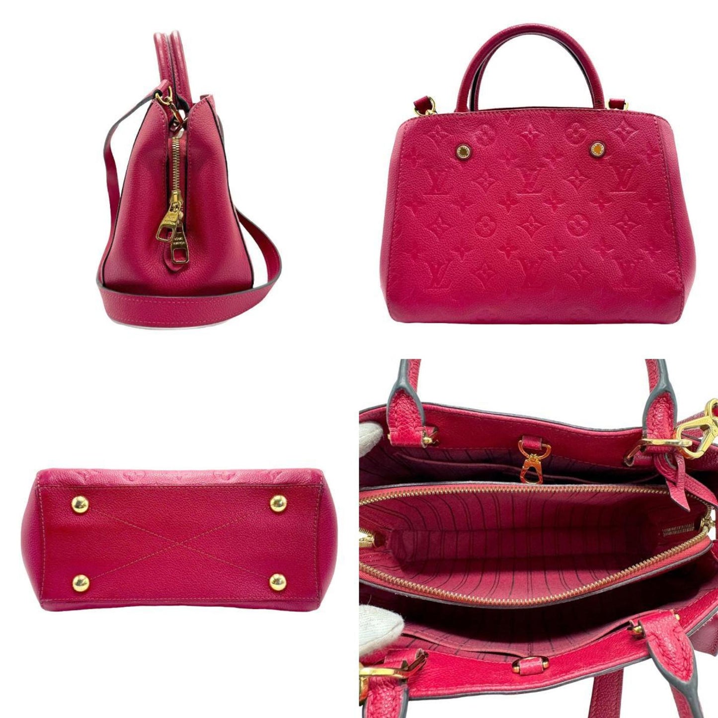 Louis Vuitton Red Color Monogram Empreinte Handbag Shoulder Bag