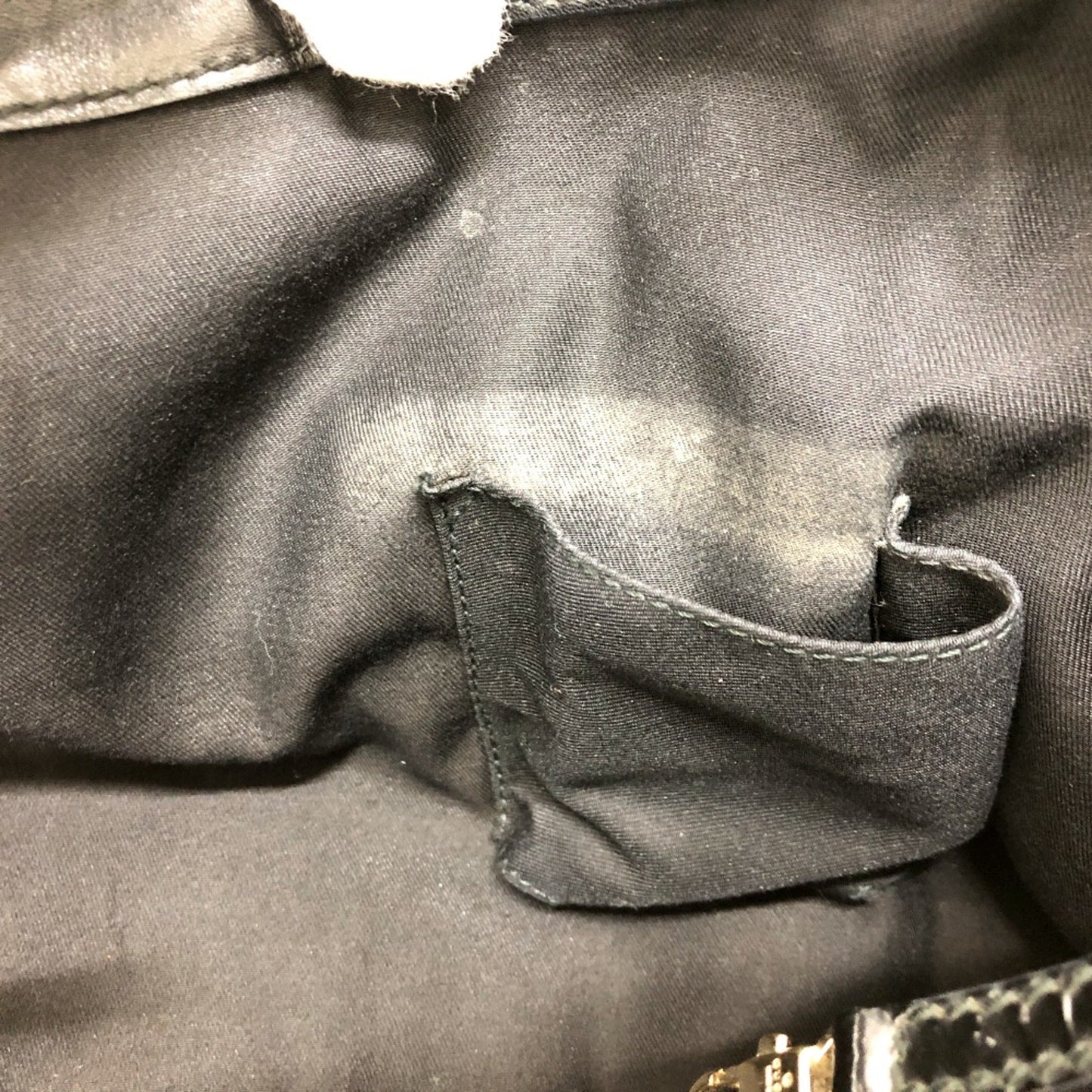 Gucci Black Patent Leather Tote Bag