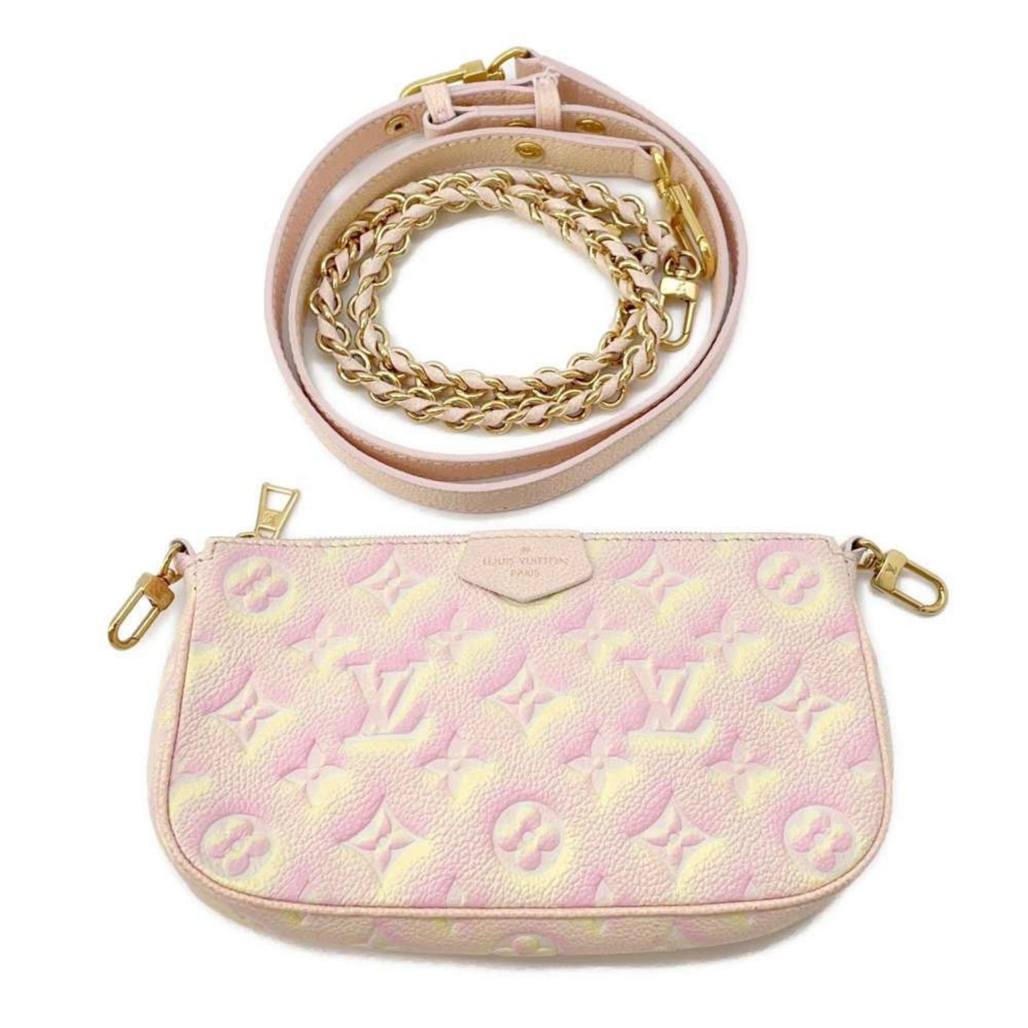 Louis Vuitton Monogram Empreinte Pink Monogram Empreinte Pochette Shoulder Bag