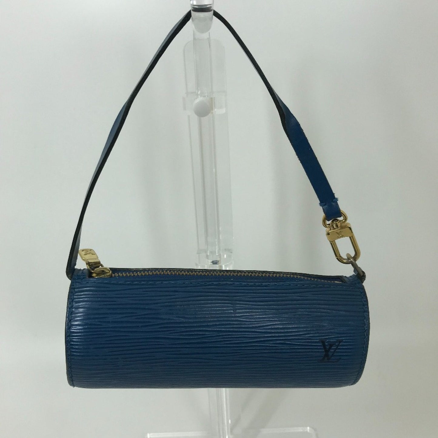 Louis Vuitton Blue Leather Shoulder Bag