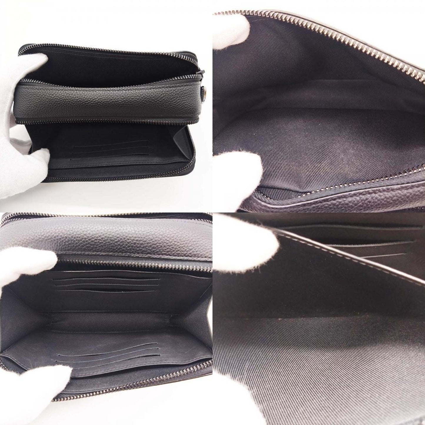 Louis Vuitton Black Leather Shoulder Bag