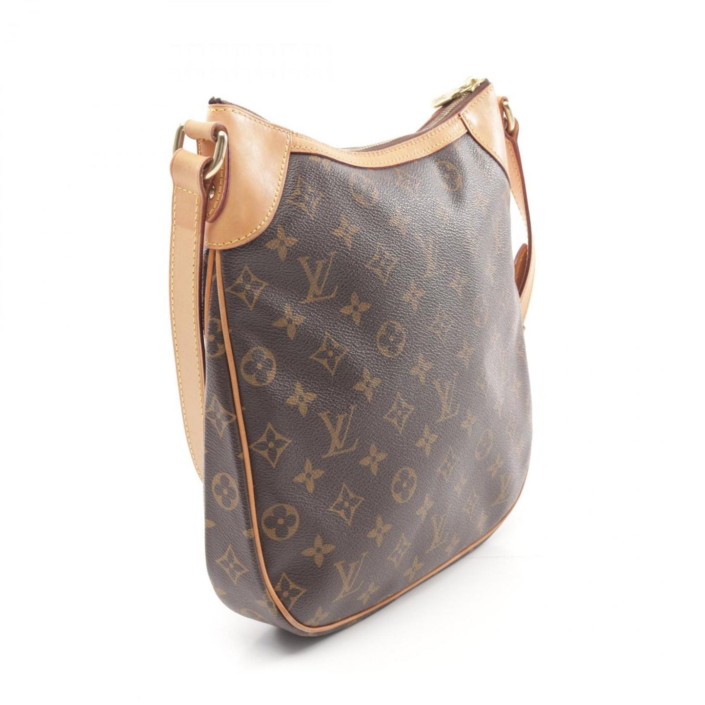 Louis Vuitton Brown Monogram Coated Canvas Leather Shoulder Bag