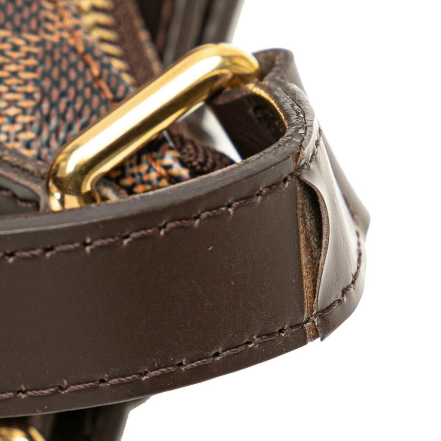 Louis Vuitton Brown Pvc Leather Shoulder Bag