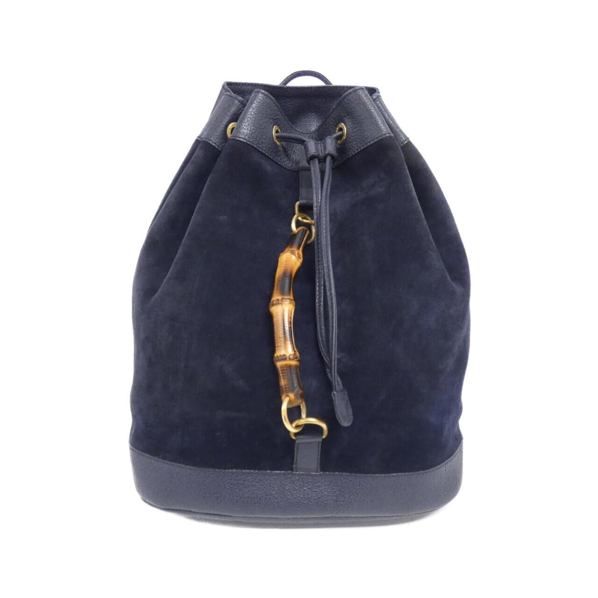 Gucci Blue Suede Leather Backpack ()