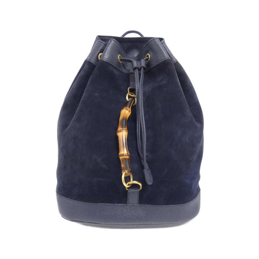 Gucci Blue Suede Leather Backpack ()