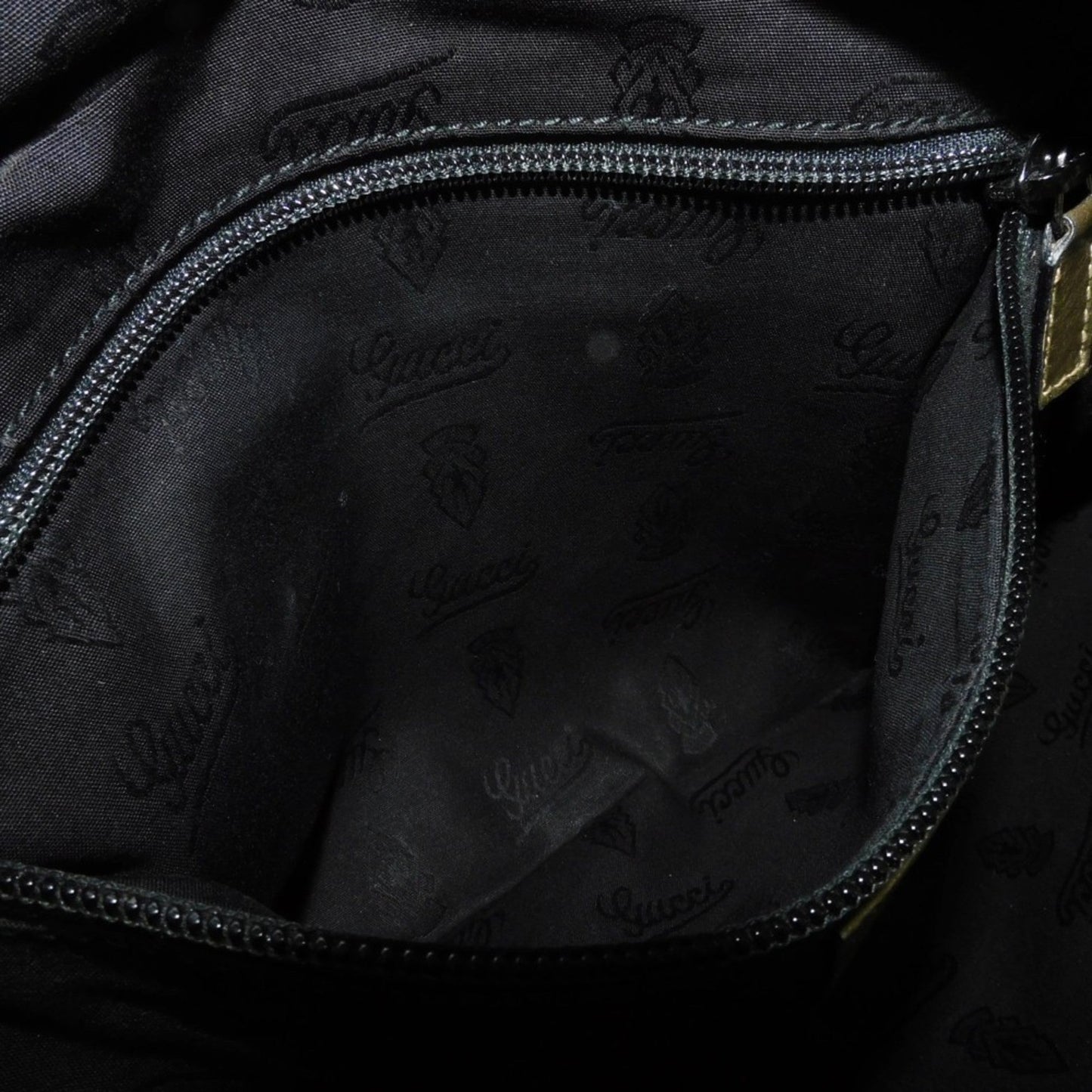 Gucci Gold Khaki Gg Imprimé Canvas Shoulder Bag Tote Bag