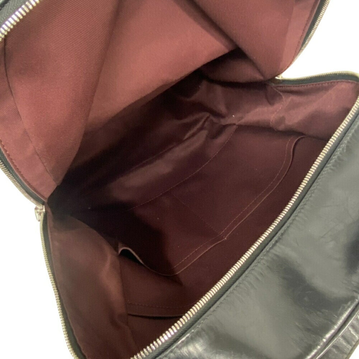 Louis Vuitton Monogram Black Brown Monogram Leather Backpack