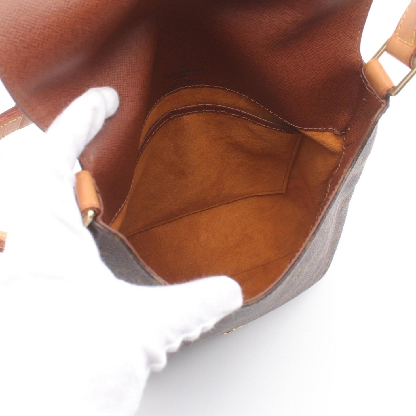 Louis Vuitton Brown Monogram Leather Shoulder Bag