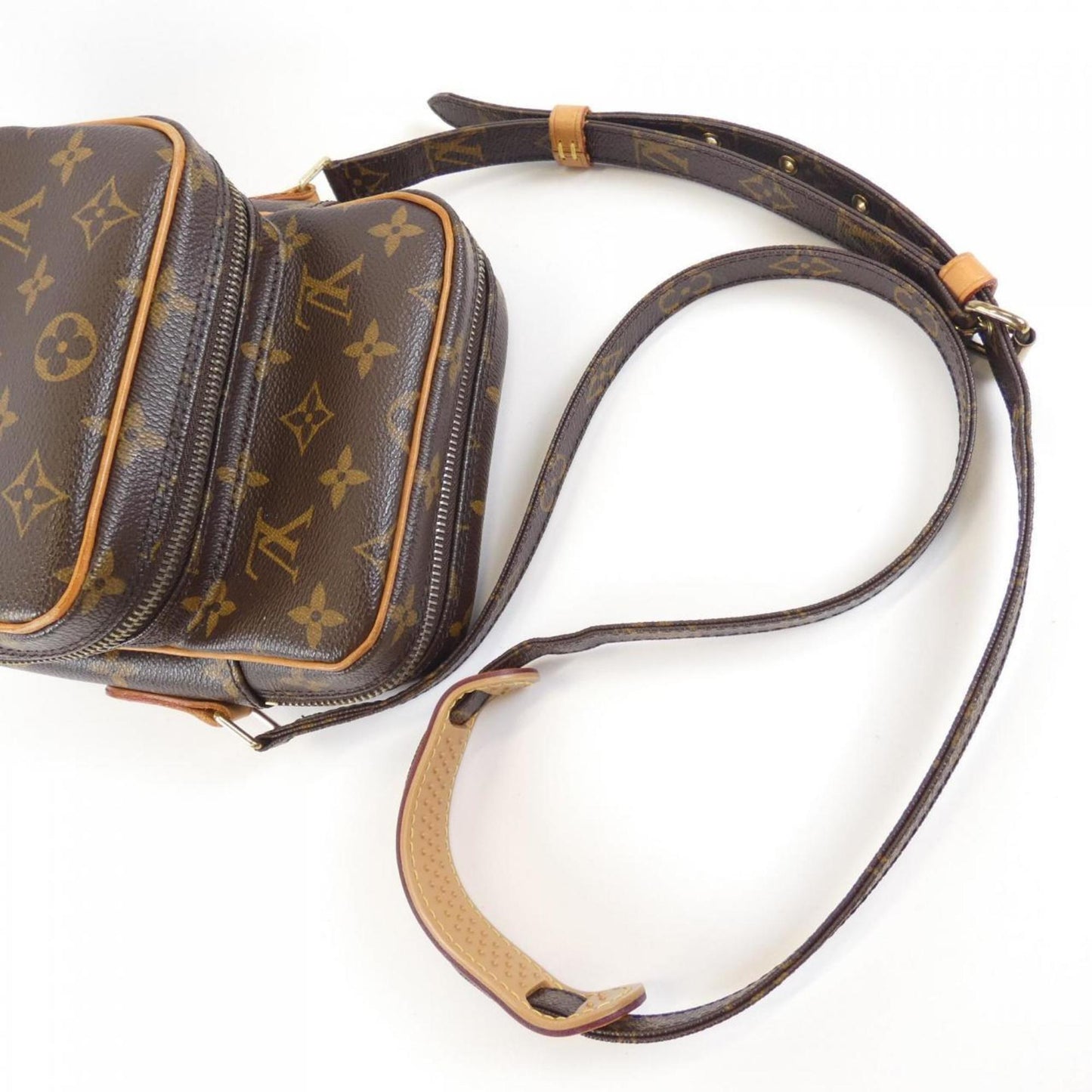 Louis Vuitton Brown Marron Coated Canvas Shoulder Bag