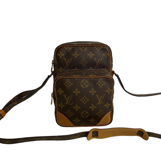 Louis Vuitton Monogram Brown Leather Pvc Shoulder Bag ()