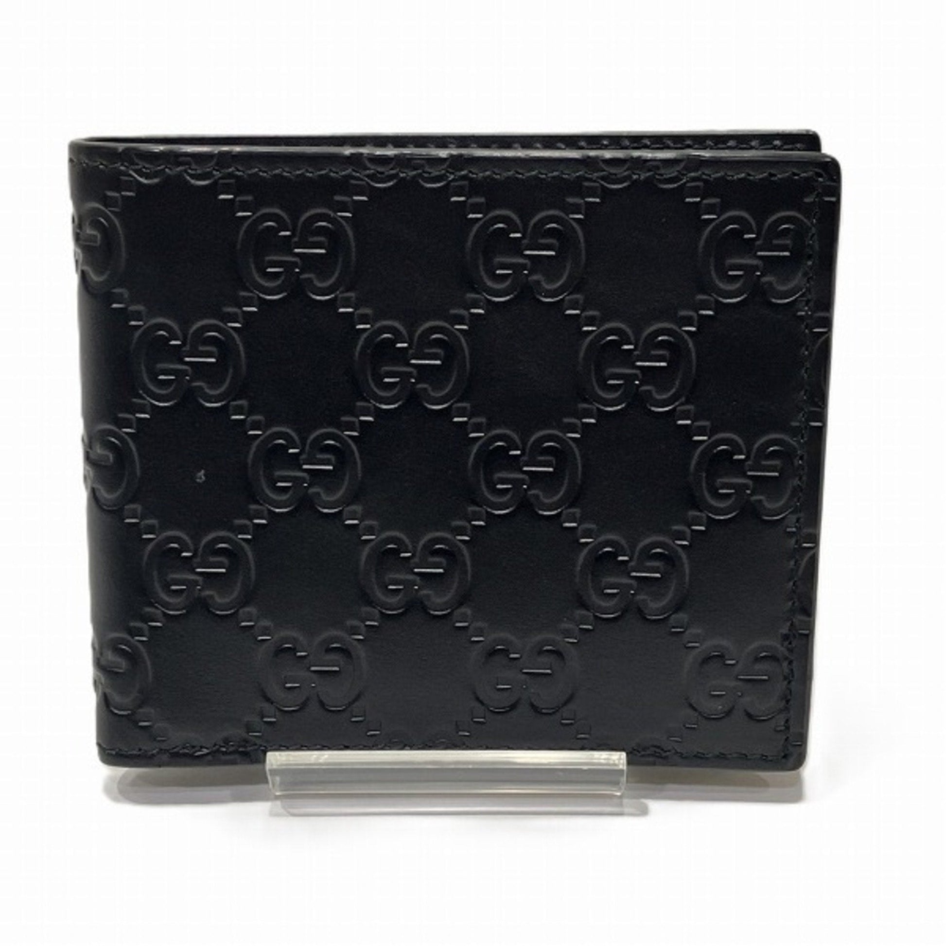 Gucci Black Leather Wallet (Bi-Fold) ()