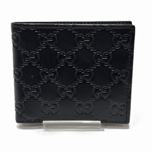 Gucci Black Leather Wallet (Bi-Fold) ()