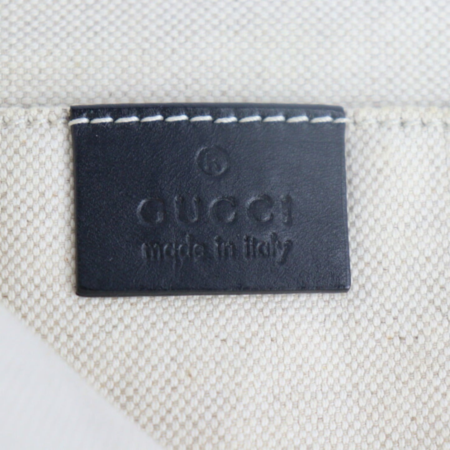 Gucci Gray Canvas Clutch Bag Handbag Pouch
