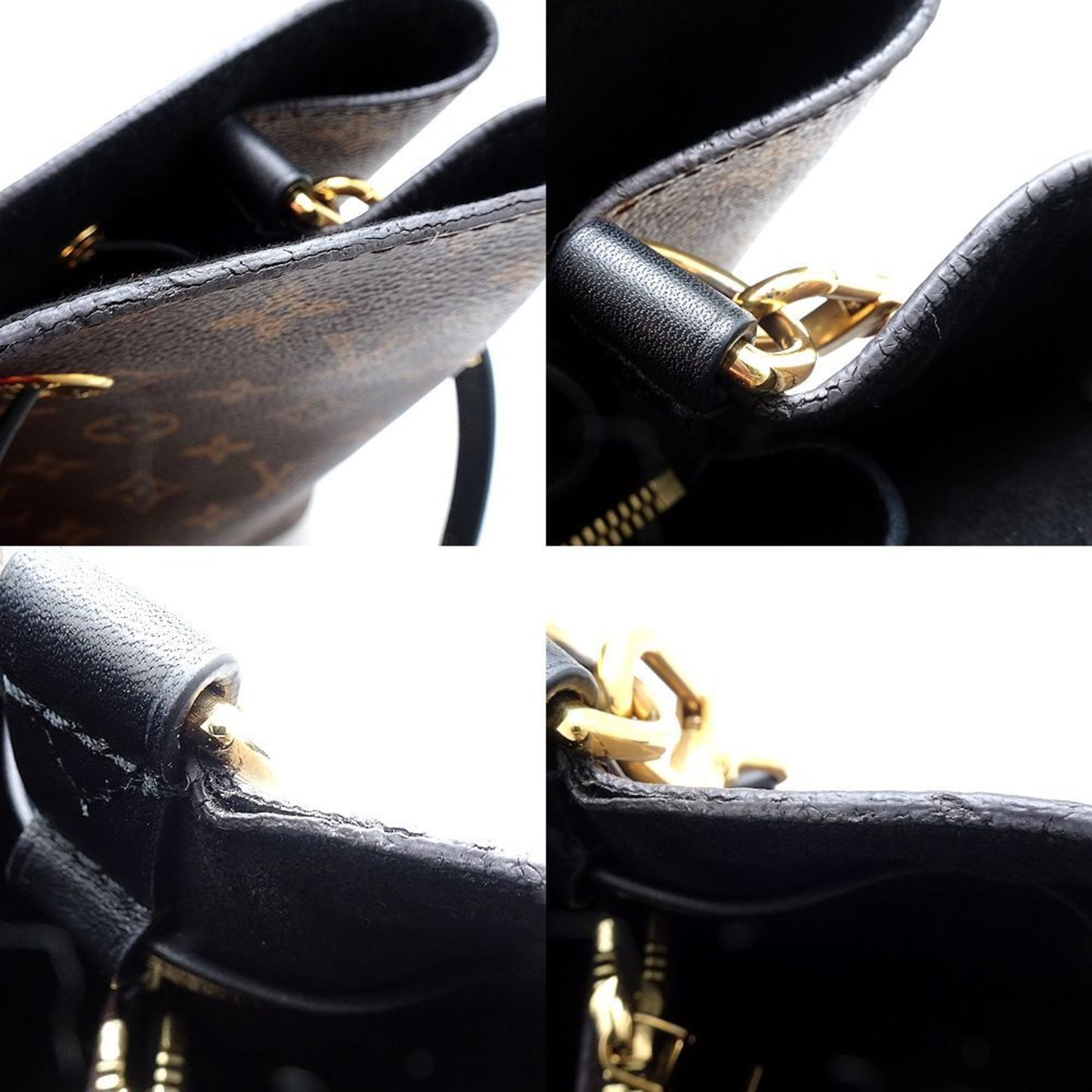 Louis Vuitton Brown Noir Monogram Shoulder Bag