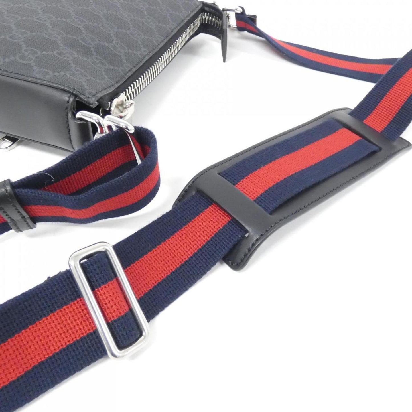 Gucci Black Gray Gg Supreme Shoulder Bag