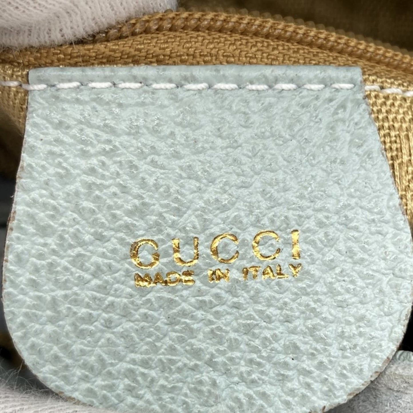 Gucci Blue Suede Leather Backpack