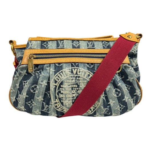 Louis Vuitton Blue Monogram Denim Shoulder Bag ()