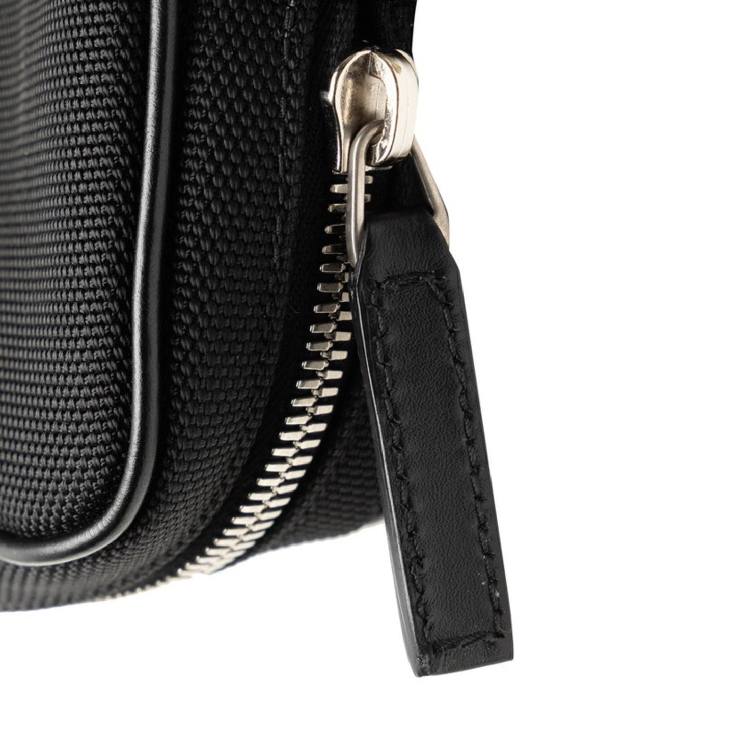 Gucci Sherry Line Black Red Color Canvas Pouch Sling Bag