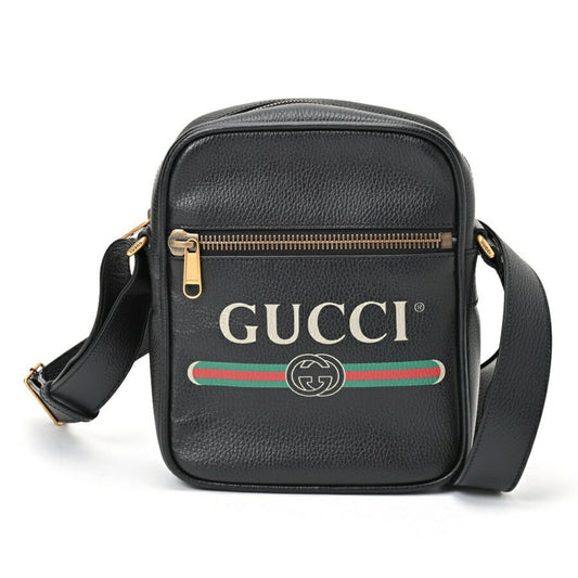 Gucci Black Leather Shoulder Bag ()