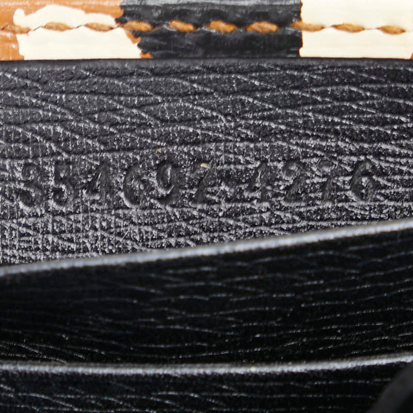 Gucci Beige Black Leather Shoulder Bag