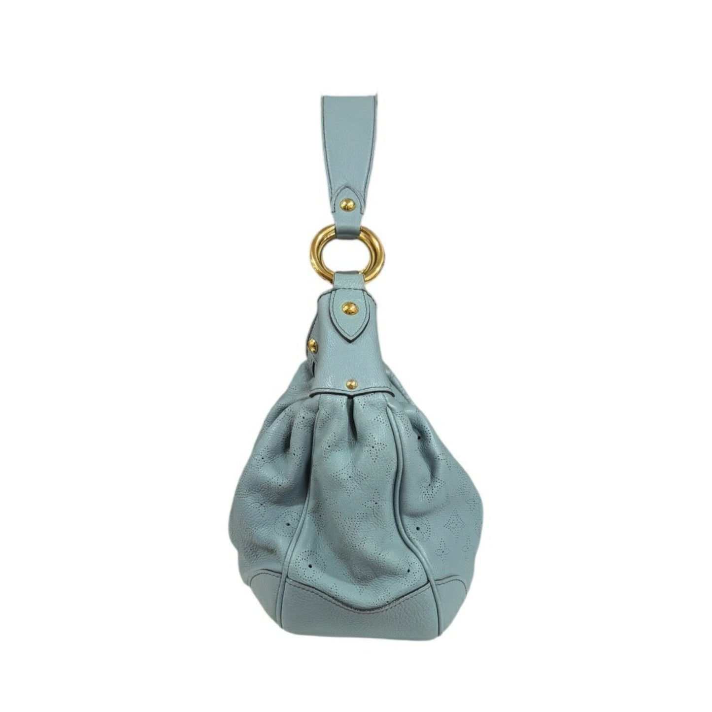 Louis Vuitton Blue Blue Ciel Mahina Leather Monogram Shoulder Bag