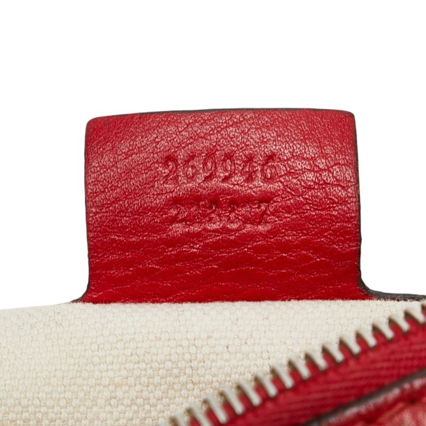 Gucci Red Color Leather Handbag Shoulder Bag