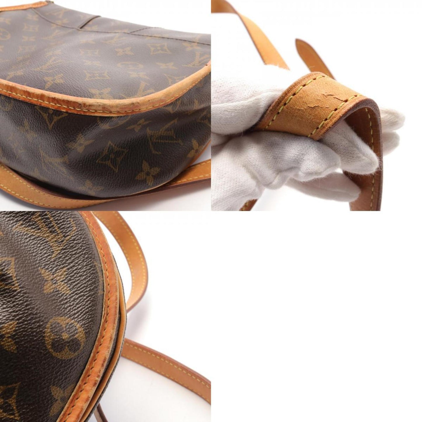 Louis Vuitton Monogram Brown Pvc Leather Shoulder Bag