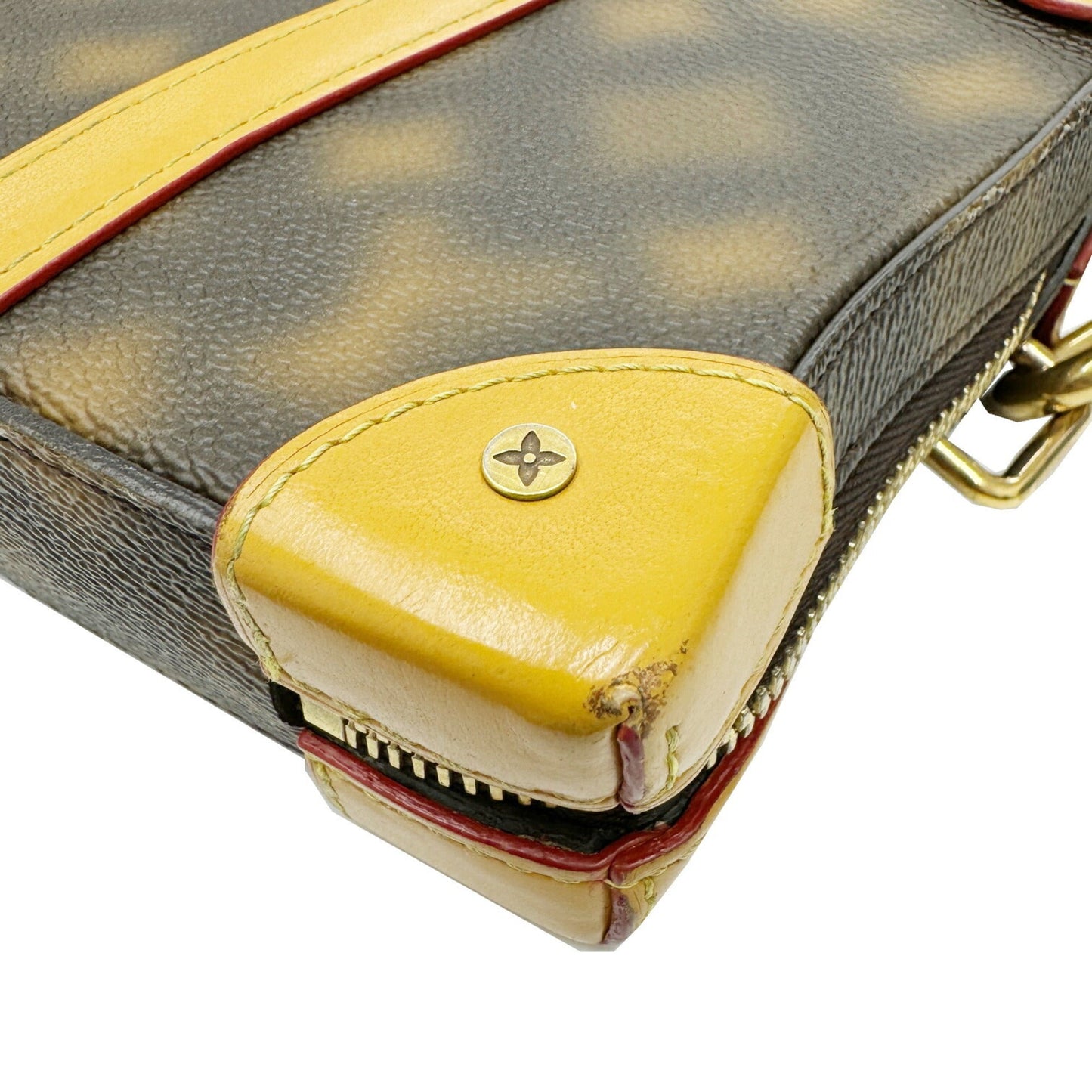 Louis Vuitton Brown Pvc Leather Shoulder Bag