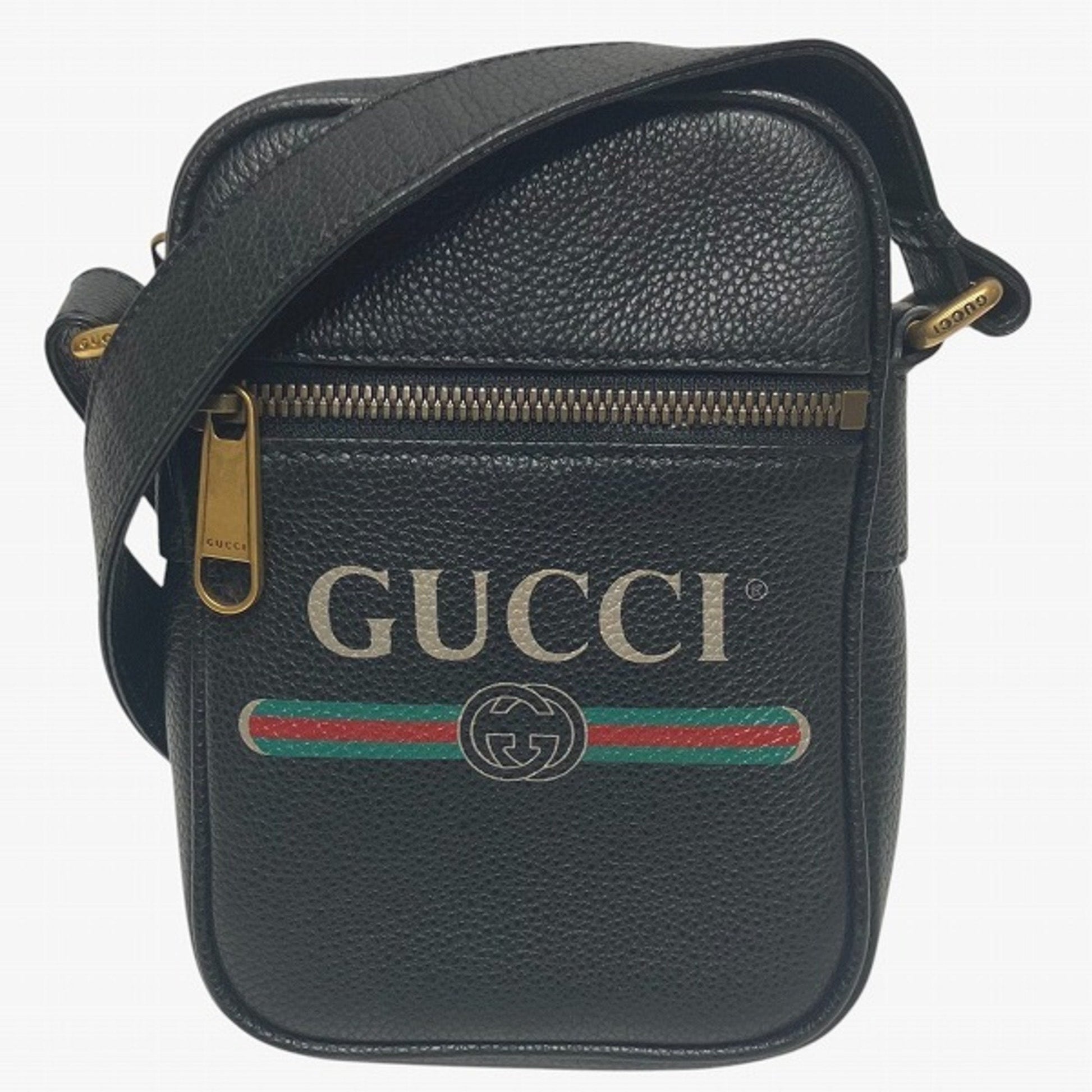 Gucci Black Leather Shoulder Bag ()